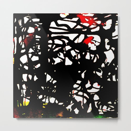 black tangle Metal Print