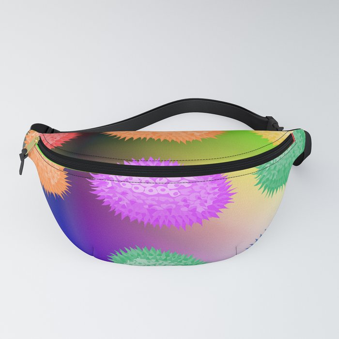 Colorful Jack Fruit on an Abstract Background Fanny Pack