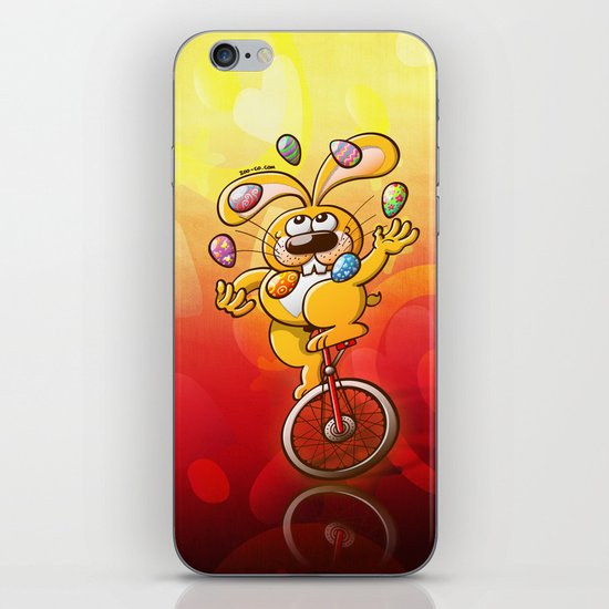 Bunny Juggling Easter Eggs iPhone & iPod Skin