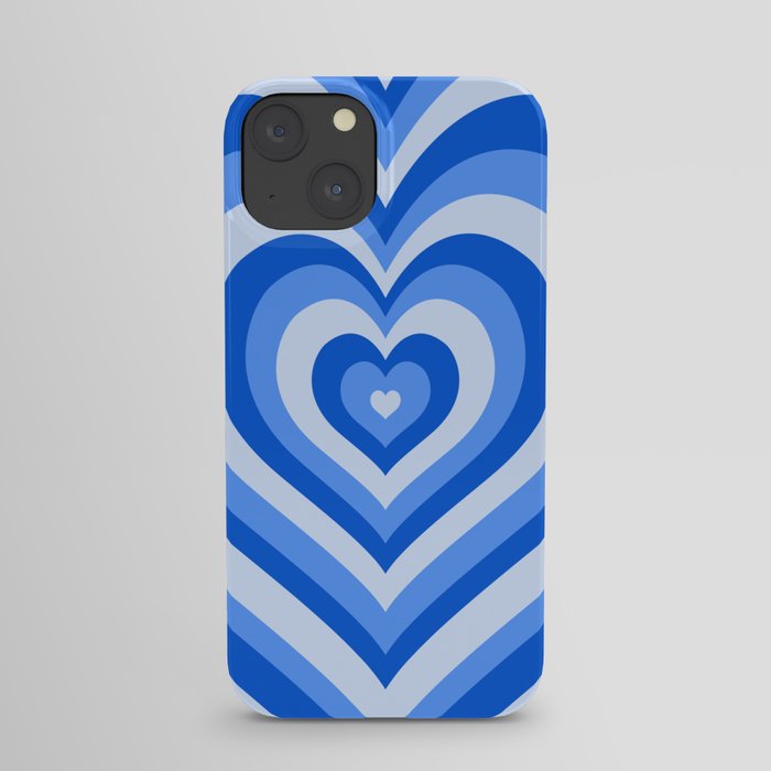 blue heart repeating iPhone Case