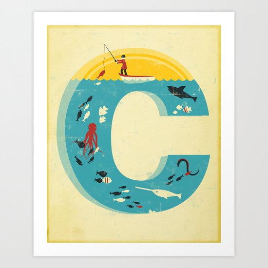 Plenty of Fish in the C Art Print