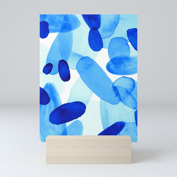 Beach Glass Blue Mini Art Print