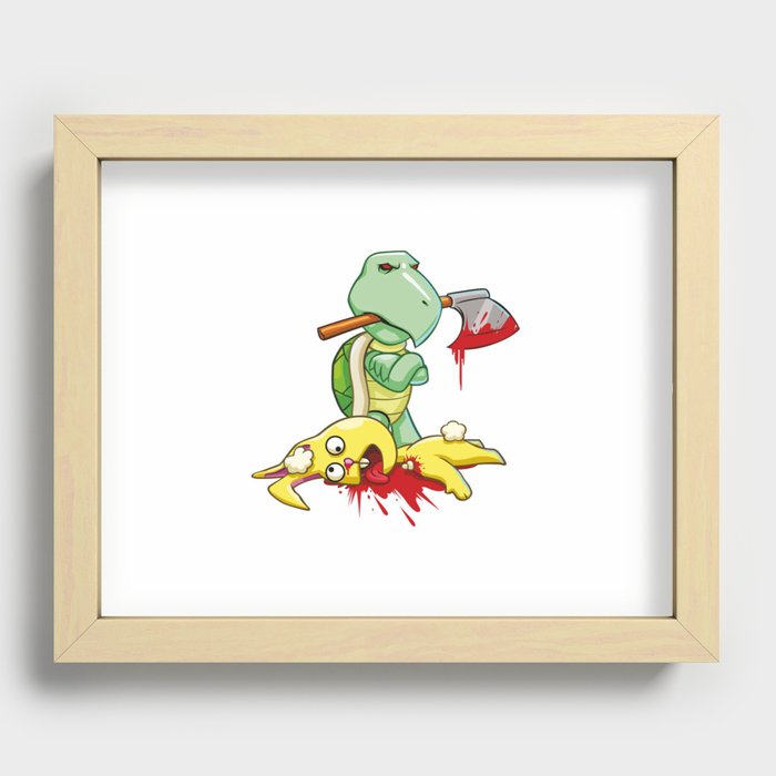 TORTOISE AND THE HARE Recessed Framed Print
