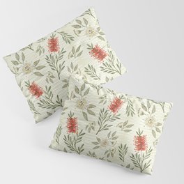 Bottlebrush & Gum Blossom - Native Lime - Large Pillow Sham