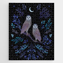 Owls in the Moonlight Jigsaw Puzzle