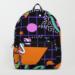 Nostalgia 80s Memphis Synthwave Aesthetic  Backpack