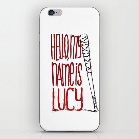 Lucy the baseball bat iPhone & iPod Skin