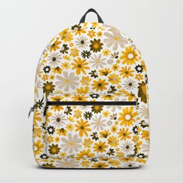 Dazzling Daisy Meadow - Mustard Backpack