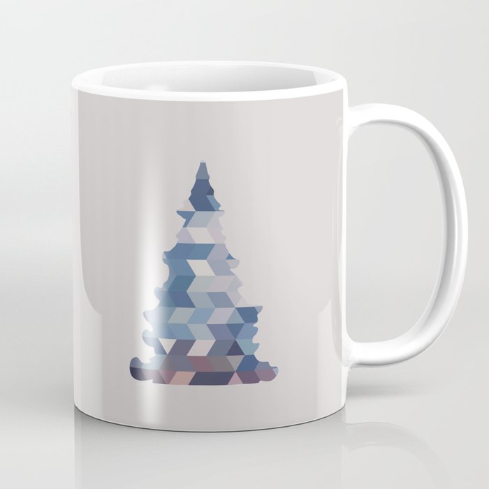 Geometric Christmas tree Coffee mug - Under $25 cool gift ideas and stocking stuffers