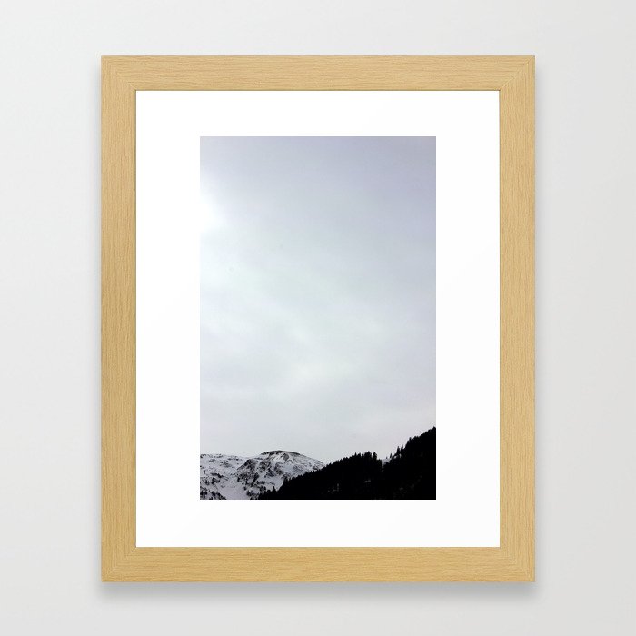 Winter mountains Framed Art Print