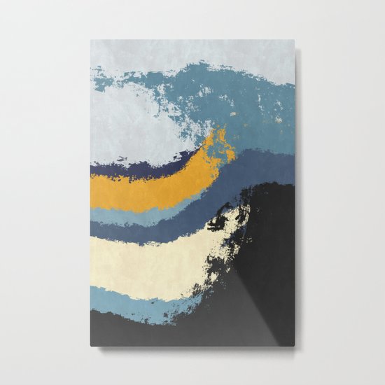 Waves - No Obstacle Metal Print