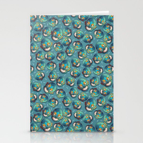 Luchador Pattern Stationery Cards