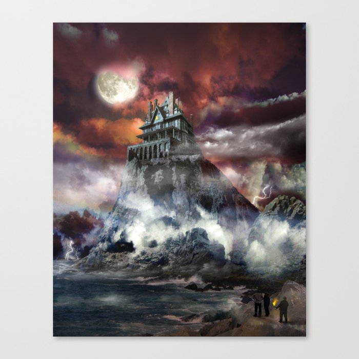 H.P. Lovecraft The Strange High House in the Mist Canvas Print