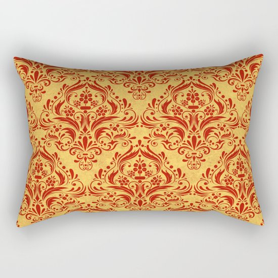 Halloween damask colors #1 Rectangular Pillow