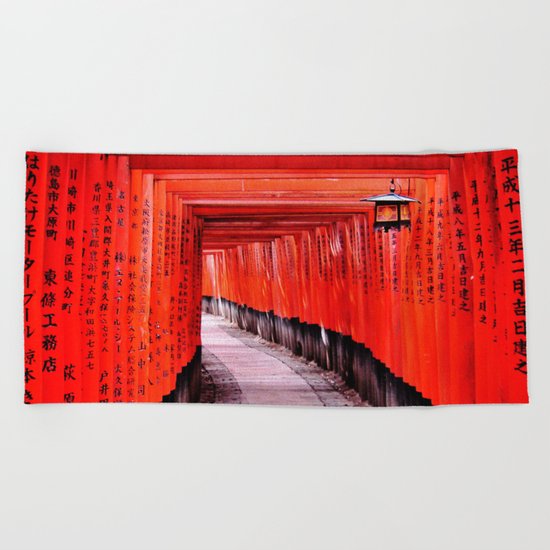 Through the Gates (Kyoto, Japan) Beach Towel