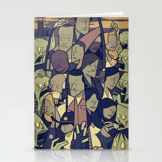 The Walking Dead Stationery Cards