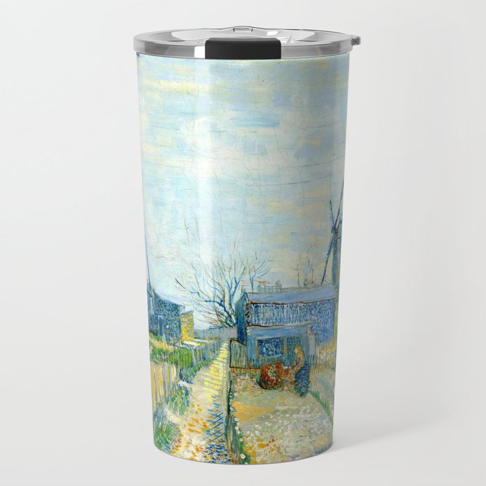 Vincent van Gogh "Montmartre - mills and vegetable gardens" Travel Mug