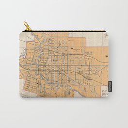 1915 Vintage Map of London, Ontario, Canada Carry-All Pouch