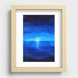 Blue Moon Recessed Framed Print