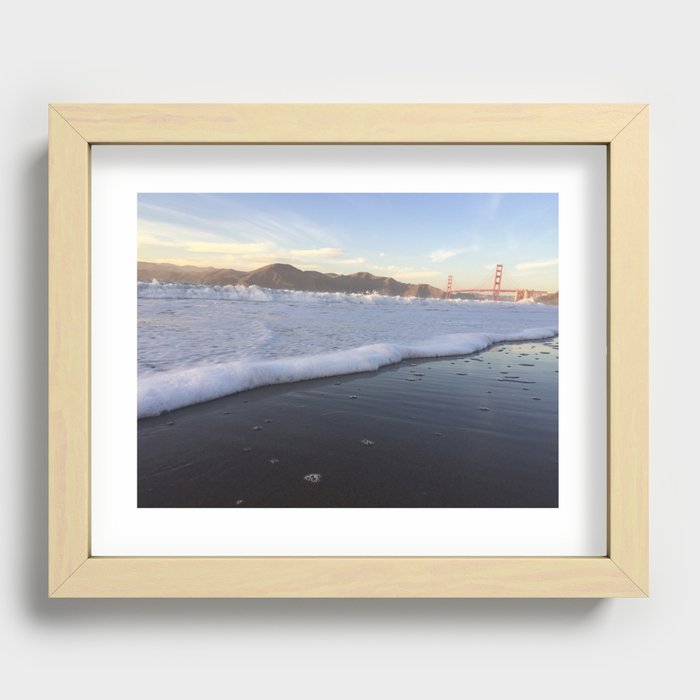 baker beach Recessed Framed Print