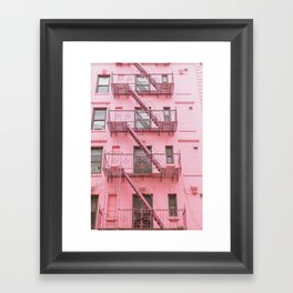 Pink Soho NYC Framed Art Print