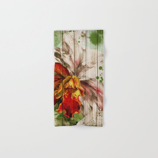 Spring on Wood 02 Hand & Bath Towel