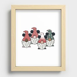 Gnome Friends Recessed Framed Print