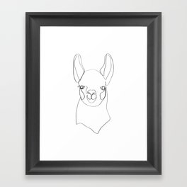Continuous Llama Framed Art Print