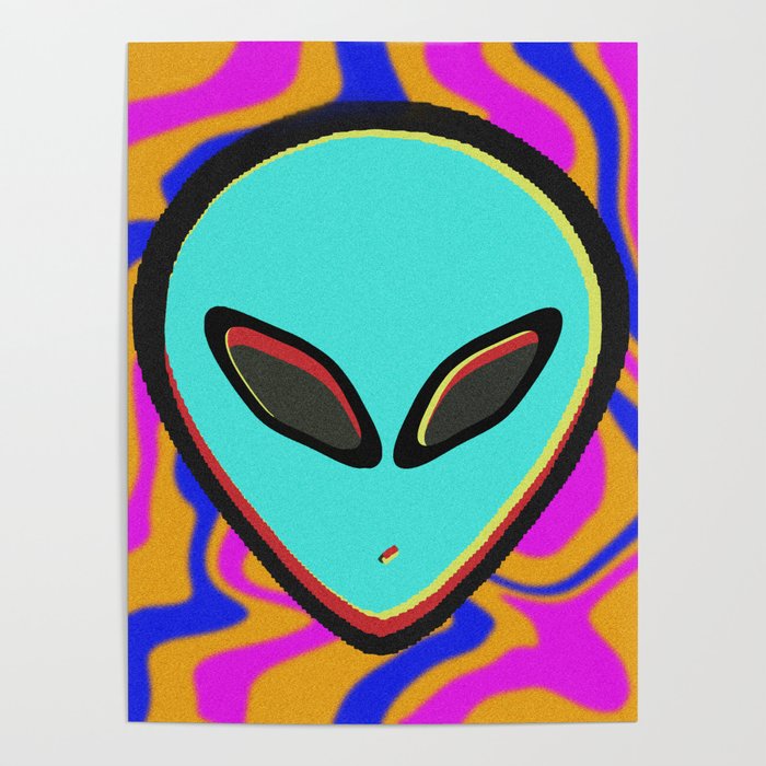 ALIEN FACE UNIQUE Poster