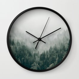 Foggy Forest 3 Wall Clock