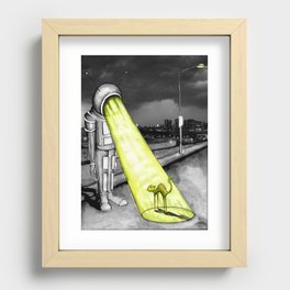 First Encounter Recessed Framed Print