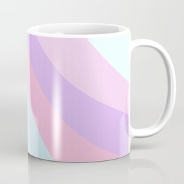 Unicorn Retro Summer Wave #2 #minimal #decor #art #society6 Coffee Mug | 80S, Stripe, Rainbow, Abstract, Light Lilac, Light Green, Light Pink, Light Teal, Ombre, Painting 