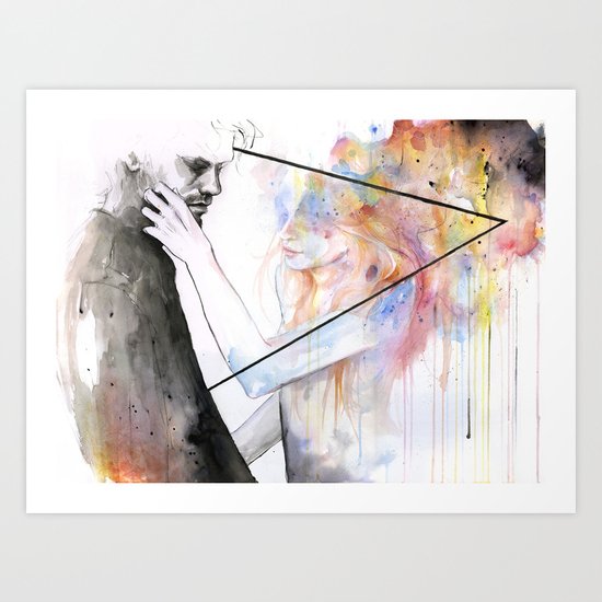 two different lights Art Print