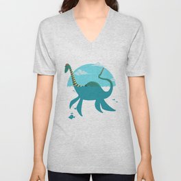 Loch"Ness" Monster V Neck T Shirt