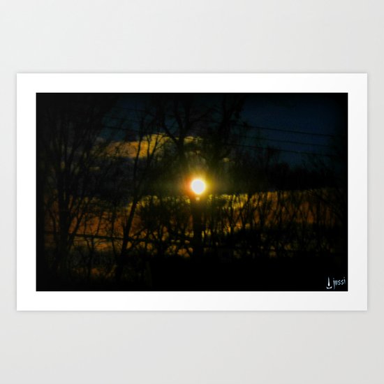 Electric Moonlight Art Print