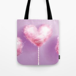 Pink Cotton Candy on Lavender  Tote Bag