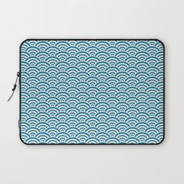 Traditional Seigaiha Japanese Wave Art Pattern - Ukiyo E Art Laptop Sleeve