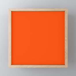 Real Orange Framed Mini Art Print