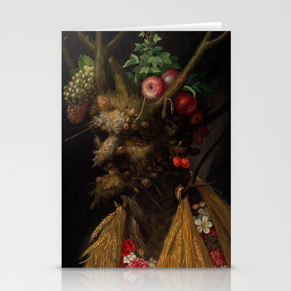 Four Seasons in One Head, 1590 by Giuseppe Arcimboldo Stationery Cards