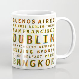Travel World Cities Coffee Mug
