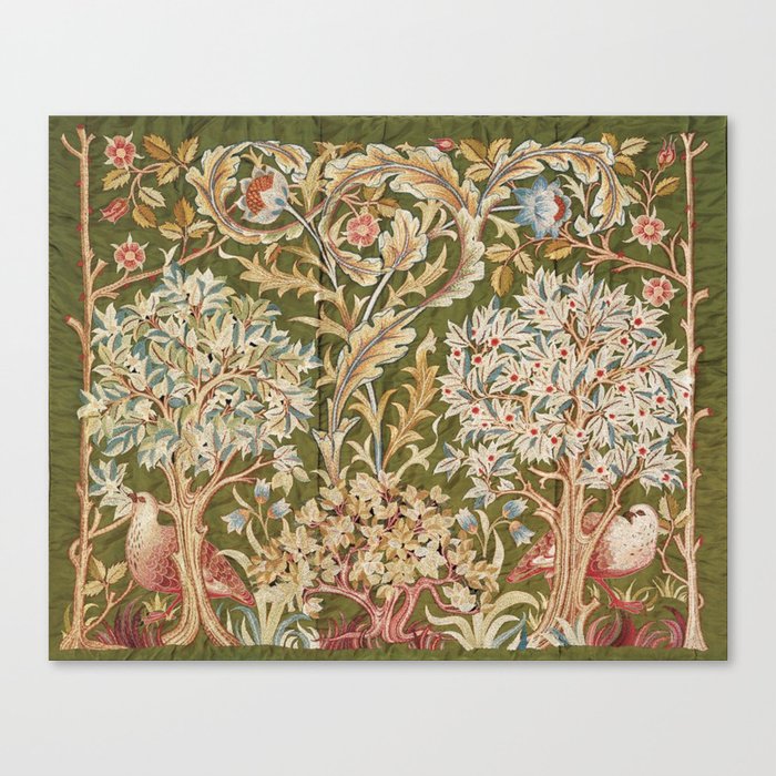 William Morris & May Morris Woodland Embroidery Canvas Print