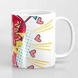 COLORFUL COMIC STYLE POP ART MID CENTURY ABSTRACT MODERN GEOMETRIC SHAPES AND TEXTURES COMIC STYLE  POP ART CULTURE COMIC STYLE COLORFUL PLAID GEOMETRIC PLAID Coffee Mug