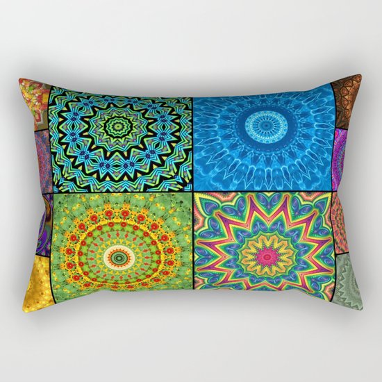Mandala Madness Rectangular Pillow