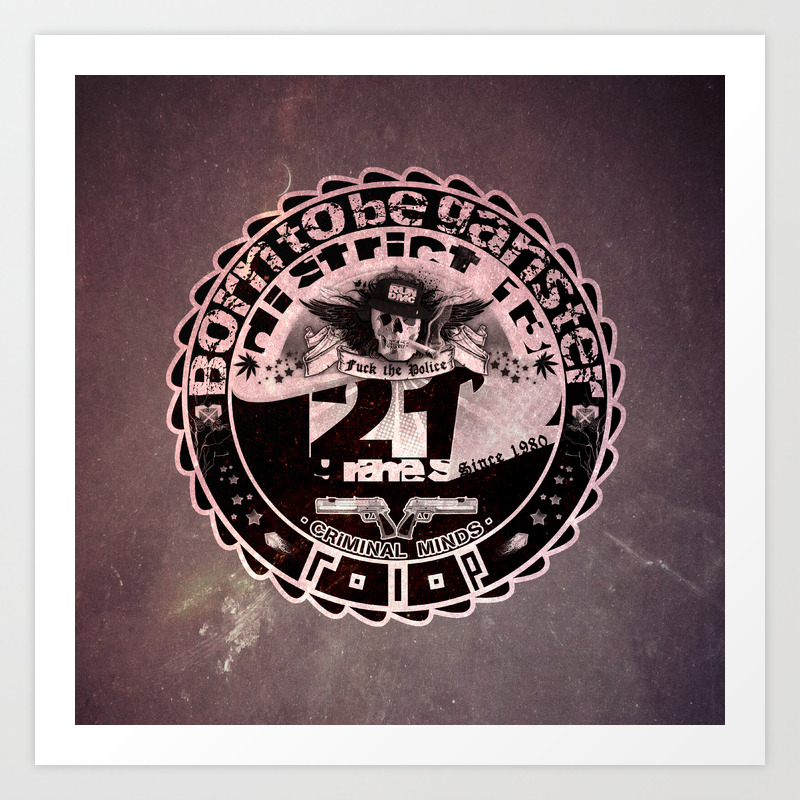 Ganster Rap Art Print By Josefuentes Society6