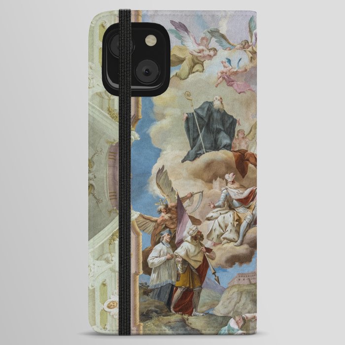 Melk Abbey Ceiling Fresco Painting Baroque Fresco Renaissance Mural  iPhone Wallet Case