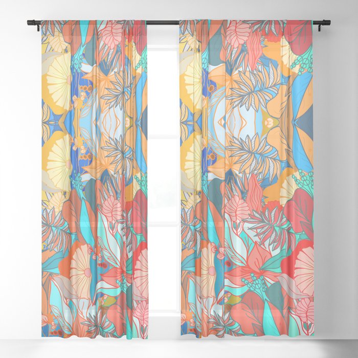 Floral pattern tropical