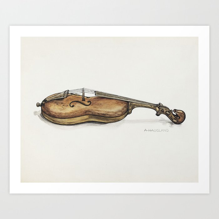 Violin (ca.1937) Art Print