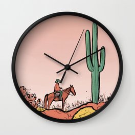 Wyoming Two Wall Clock