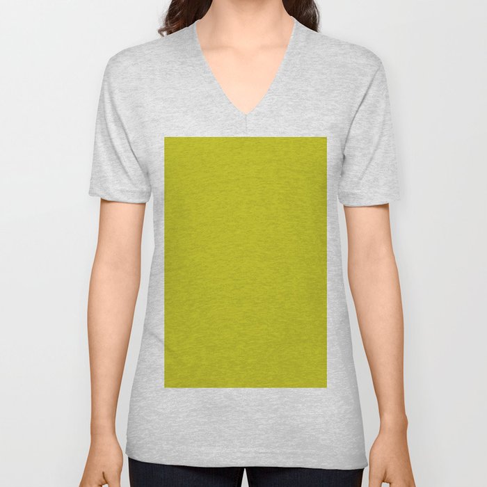 Green-Gold V Neck T Shirt