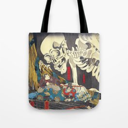 Takiyasha the Witch and the Skeleton Specter- Utagawa Kuniyoshi Tote Bag